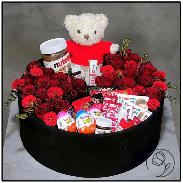 باکس گل ، شکلات و عروسک ولنتاین